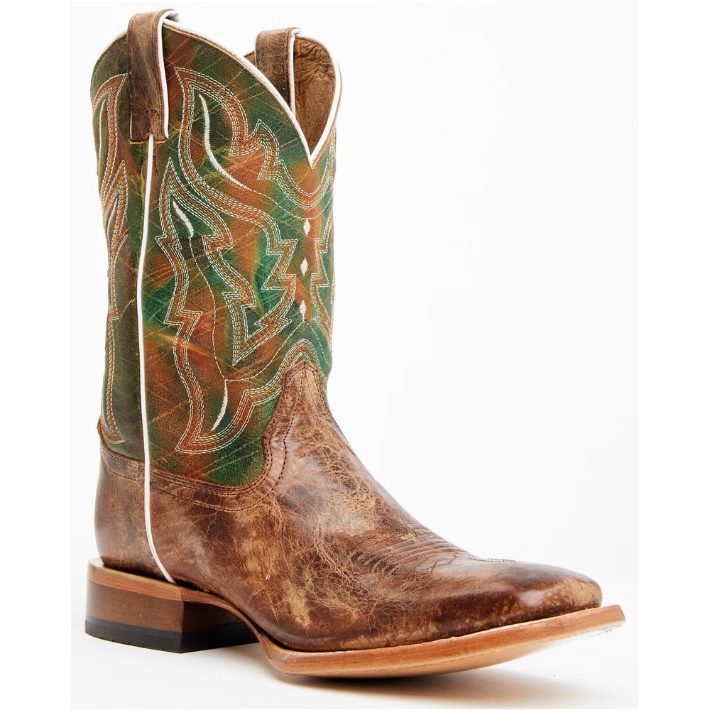 Cody James® (Men's 9.5 D) Road™ Broad Square Toe Western Boots in Brown - $220